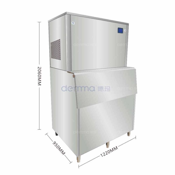 Heavy Duty Automatic Ice Making Equipment Water Cooled for Large Restaurant Hotel Chain