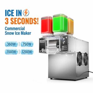 Stainless Steel Fully Automatic Commercial Snow Ice Making Equipment