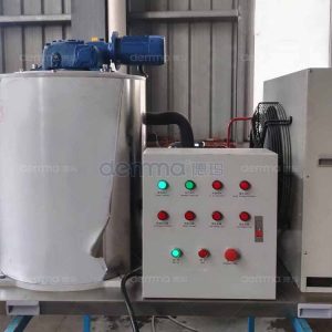 Large Capacity Fully Automatic Commercial Flake Ice Machine High Cooling Efficiency for Chemical Industry