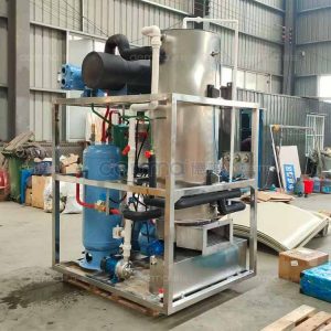 Fully Automatic Commercial Flake Ice Machine Water Cooled Easy to Clean Install