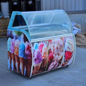 Integrated Ice Bin Full Auto Commercial Snow Ice Shaver for Retail Outlets Processing Plants